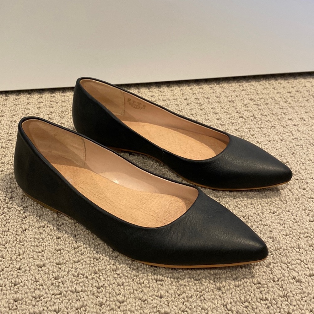 Dr. Scholl’s Leather Pointed Toe Ballet Flats